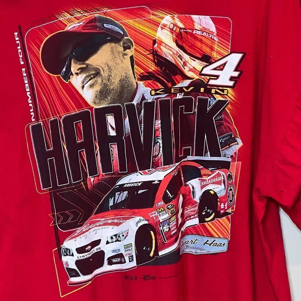 NASCAR 2015 Chase Authentics #4 Budweiser red Kevin Harvick T-shirt size XL